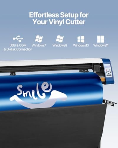 VEVOR Vinyl Cutter Machine 53" Semi-Automatic Vinyl Printer Cutter Machine
