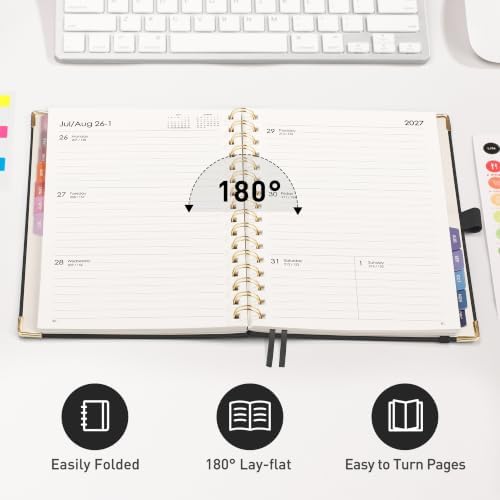 RETTACY 2027 Planner, Weekly and Monthly, A5 Size (5.7" x 8.3")