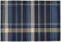 ALAZA Navy Plaid Tartan Pattern 1 PC Placemats Rectangle Table Mat for Dining Table Restaurant Kitchen Home Decor, 12" x 18"