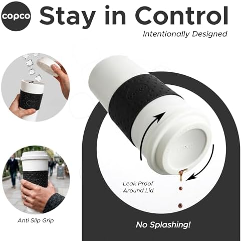 Copco Acadia Travel Mug, 16 Oz - Black, Set of 3