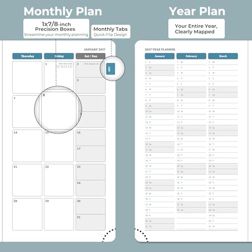 Planner 2026-2027 Daily Daily Weekly and Monthly,6.5"x3.75"