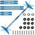 Stair Treads Gauge Template Tool Stair Tread Jig 11-60 inch Length Adjustable Measuring Stair Tread Template Tool Stair Gauge Set for Stairs, Risers, Shelf and Cutting Drywall (Blue)