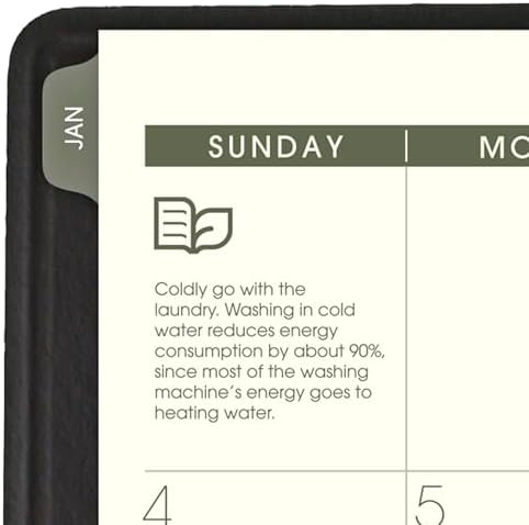 AT-A-GLANCE 2026 Appointment Book Planner, Weekly & Monthly, 7" x 8-3/4", Medium, Quarter-Hourly, Recycled, Black (70951G0526)