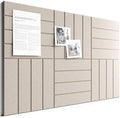 Bumusty 36" x 24" Large Cork Board Alternative, Taupe