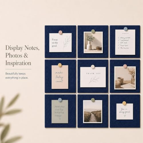 Felt Bulletin Board Tiles, Large Cork Board Alternative,24 x 36 in