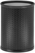 Kraftware Grant Signature Home San Remo Eclipse Oval Waste Basket, 14", Black