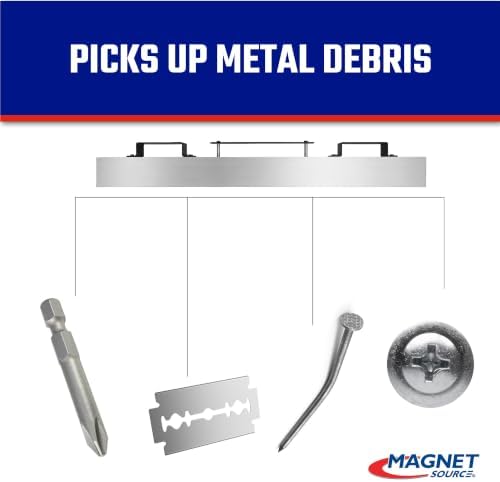 Master Magnetics Magnetic Floor Sweeper - Hang-Type for Forklift, 48" Sweeping Width, Quick Release, MRHS48RXC