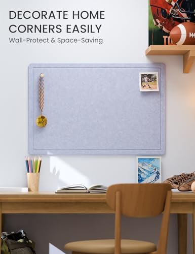 Fluxynara 35.4" x 23.6" Bulletin Board, Soft Periwinkle