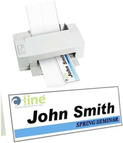 C-Line Printer-Ready Scored Name Tent Cards, 11 x 4-1/4 Inches (Folded Size), 8-1/2"" x 11"" White Cardstock Sheets, Box of 50 (87517), large