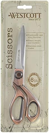 Westcott 16459 8-Inch Stainless Steel Copper-Finish Scissors For Office and Home