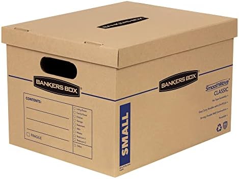 Bankers Box 15-Pack Small Classic Moving Boxes with Reinforced Handles