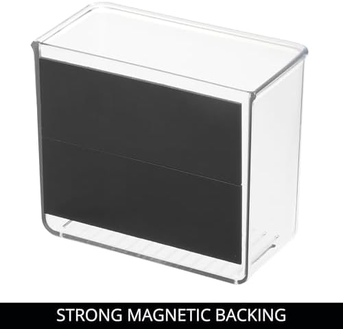 iDesign Magnetic Small Clear Plastic Organizer Bins