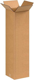 BOX USA 8x8x30 Tall Corrugated Boxes, Tall, 8L x 8W x 30H, Pack of 25 | Shipping, Packaging, Moving, Storage Box for Home or Business, Strong Wholesale Bulk Boxes