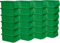 Akro-Mils 30220 AkroBins Plastic Storage Bins, 7"x4"x3", Green, 24-Pack
