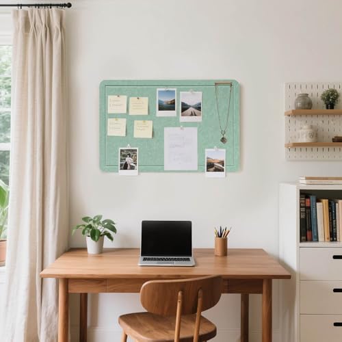 Felt Bulletin Board 24x18 inches, Decorative Pin Board for Home & Office