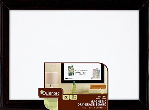 Quartet Magnetic Dry Erase Board, 17" x 23" Whiteboard/White Board, Black Frame (79282)