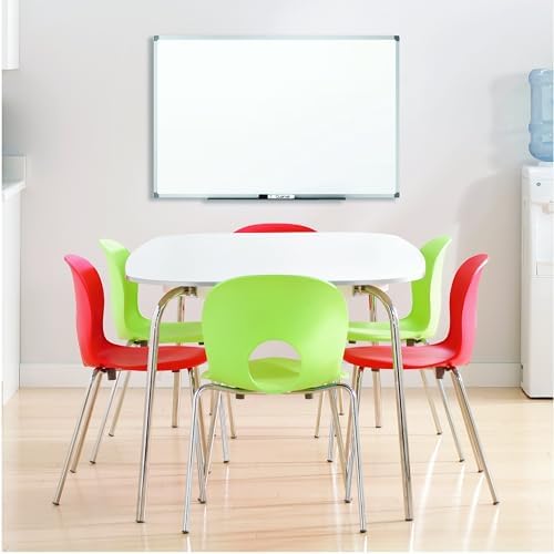 Mead Dry Erase Board 24" x 18" Non-Magnetic Whiteboard For Wall, White/Silver (Z85355)