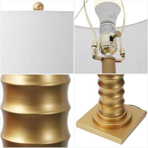 JONATHAN Y Serena Floor Lamp Art Deco Metal 63", Gold Painting