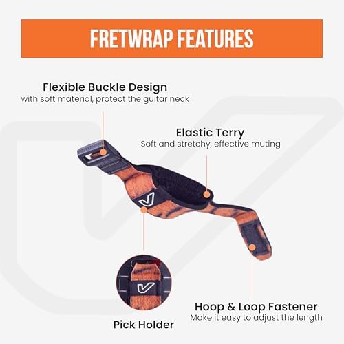 Gruv Gear Fret Wrap & Guitar Mute, Fretwrap for Acoustic, Electric & Bass | String Dampener Recording, Tapping & Practice Accessory (3 Pack, Large Animal Prints, Fits 6 String Bass, 8 String Guitar)