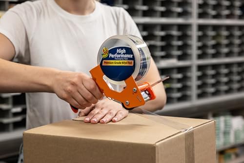 Duck High Performance Clear Packing Tape Refills - 6 Rolls of HP260 Strong Packaging Tape for Shipping, Moving, Mailing & Storage Boxes - 3" Core - 1.88 Inch x 60 Yards - Clear (287863) | (Pack of 6)