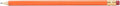 Pencil Guy Round Orange Sharpened Pencils