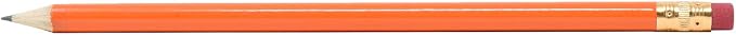 Pencil Guy Round Orange Sharpened Pencils