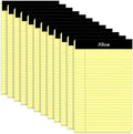 Yellow Legal Notepads 5x8, Pack of 12 - Perforated Narrow Ruled Writing Pad - Premium Thick Paper, No Ink Bleeding - Blank Legal Pads For Home, Office, School, Business - 50 Sheets Per Notebook