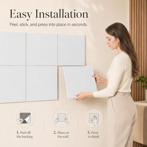 Felt Bulletin Board Tiles, Large Cork Board Alternative,24 x 36 in