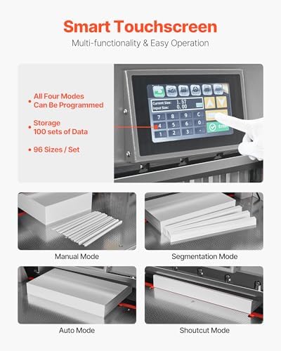 VEVOR Electric Paper Cutter, Metal Programmable Paper Cutter Machine, 17.99 inch Cutting Width, 2.28 inch Cutting Thickness, Electric Hydraulic Guillotine Trimmer with Infrared Function & Spare Blade