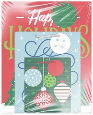Hallmark Christmas Gift Bags, 8-Pack (Ornaments, Snowman, Let it Snow)