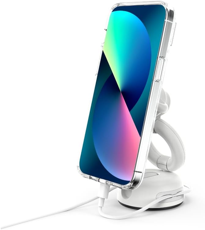 PopSockets Car Vent Phone Mount- White | Air Vent Clip, Compatible with PopSockets, Hands-Free, White