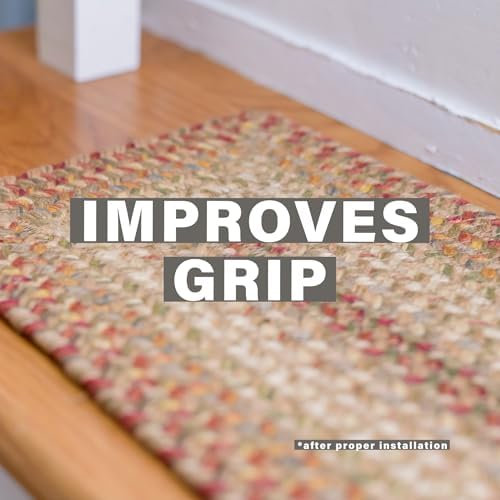 Homespice Harvest Jute Braided Stair Treads, Oval 8x28 Set of 13