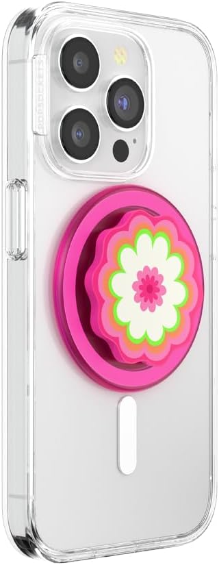 PopSockets Phone Grip for MagSafe, Magnetic Holder- Pink | Removable, For Kindle / Android / iPhone, With Magnet, Pink, Electronic Accessories, For iPad/Kindle/iPhone/Android