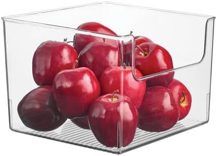 iDesign Open-Front Storage Bin, Clear