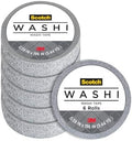 Scotch Expressions Glitter Washi Tape, Arts and Crafts Tape, .59 in x 196 in, Silver Glitter, 6 Rolls