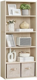 VASAGLE 5-Tier Bookshelf, Storage Organizer, 23.6 x 9.4 x 52.8 Inches