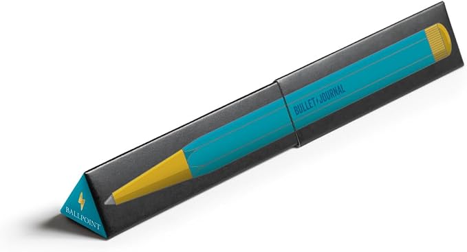 LEUCHTTURM1917 373794 Twist Pen No. 1, Turquoise25 - Gel Pen with Black Ink - Bullet Journal Edition