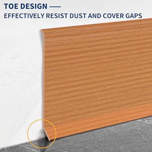 Vinyl Baseboard Molding Trim 4 Inch Peel and Stick Cove Base