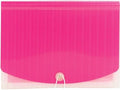 Smead Accordion File Organizer, Document Folder, 12 Divider, Pink/Clear