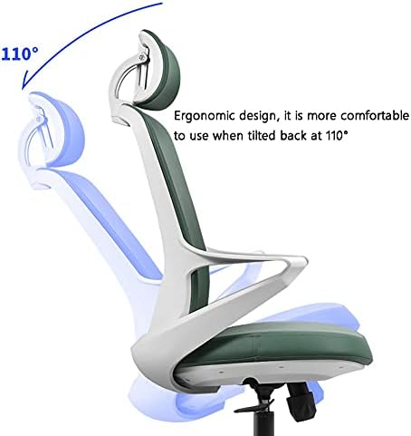 Modern Swivel Chair Office Chair Ergonomic Desk Chair Computer Chair for Home Office Conference Room Chair Ergonomic Chair (Colour: Green) (Black)