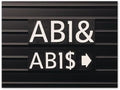 Quartet Characters for Magnetic Letter Boards, Helvetica Font, 1 Inch, 128 Characters per Set, White (M1)