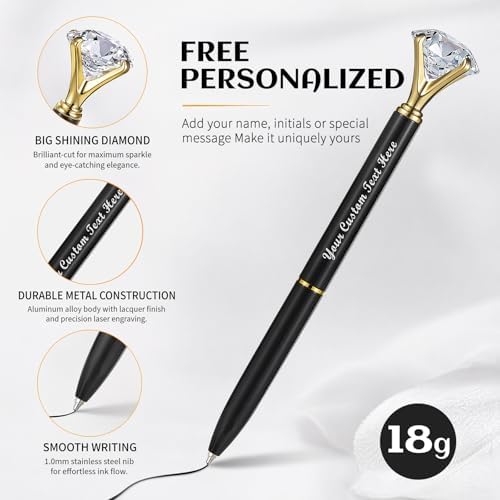 Custom Diamond Pens 20 Packs for Bridal Shower and Bridesmaid Gifts