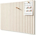 Felt Bulletin Board 36"x24"–6 Pack Cork Boards for Walls, Light Tan