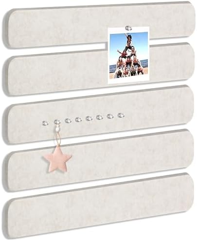 5 Pack Felt Bulletin Board Strips, 13x2 Inch Pin Board, Cork Boards