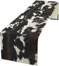 Cow Print Table Runner, Black White Cowhide Print Western Style Table Runner Country Farmhouse Cottage Cow Patten Table Decoration for Home Kitchen Dining, 13x60 Inch