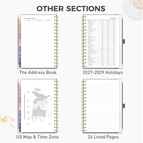 RETTACY 2027 Planner, Weekly and Monthly, A5 Size (5.7" x 8.3")