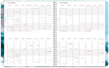 Brownline® 2027 Essential Weekly Planner, Appointment Book, 12 Months, January to December, Twin-Wire Binding, 11" x 8.5", Cherry Blossoms (CB950G.03)