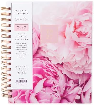 Blue Sky Rachel Parcell 2027 Daily & Monthly Planner Calendar, 5"x8", Peony