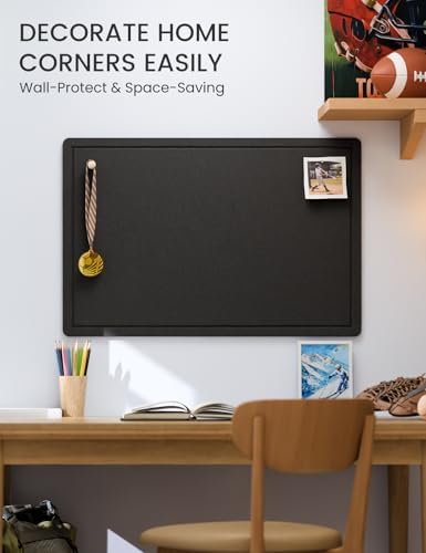 Fluxynara 35.4" x 23.6" Bulletin Board, Black