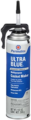 Permatex 85519 Sensor-Safe Ultra Blue RTV Silicone Gasket Maker, 9.5 oz. PowerBead Can